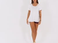 Blusa T-shirt Fitness Feminina Off White Aura Dlk