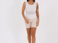 Cropped Feminino Franzido Branco Al Mare Dlk