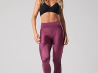 Calça Legging Happiness Com Recortes Roxo Dlk