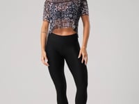Blusa Fitness Feminina Preto Tule Frases Intense Dlk