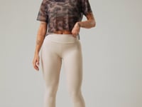Blusa Feminina De Tule Estampada Strong Nude Printed Dlk