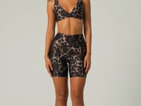 Bermuda Fitness Feminina Estampada Onça Animal Printed Dlk