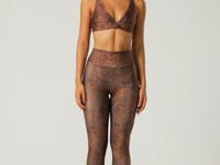 Top Fitness Feminino Decote V Transpassado Estampado Croco Animal Printed Dlk