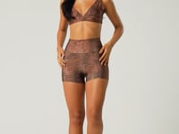 Short Fitness Feminino Estampado Croco Animal Printed Dlk