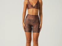Bermuda Fitness Feminina Estampada Croco Animal Printed Dlk