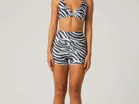 Short Fitness Feminino Estampado Zebra Animal Printed Dlk
