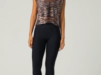 Cropped Feminino De Tule Estampado Tigre Animal Printed Dlk