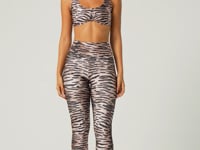 Top Fitness Feminino Underboob Estampado Tigre Animal Printed Dlk