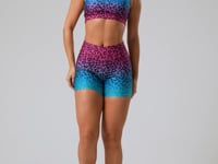 Short Fitness Feminino New Printed Estampado Onça Color Dlk