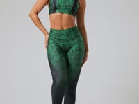 Legging Fitness Feminina New Printed Estampada Grass Dlk