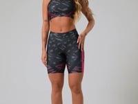 Bermuda Fitness Feminina New Printed Estampada Abstrato Pink Dlk