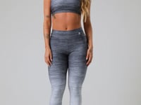 Top Fitness Feminino Nadador New Printed Estampado Melange Degradê Branco Dlk