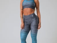 Legging Fitness Feminina New Printed Estampada Melange Degradê Azul Dlk