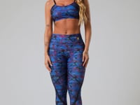 Legging Fitness Feminina New Printed Estampada Abstrato Royal Dlk