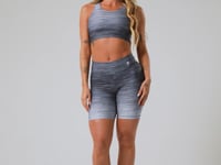 Bermuda Fitness Feminina New Printed Estampada Melange Degradê Branco Dlk