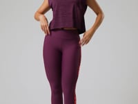 Cropped Com Capuz Nation Vinho Dlk