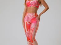 Top Fitness Feminino New Printed Estampado Skin Pink Dlk