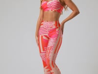 Legging Fitness Feminina New Printed Estampada Skin Pink Dlk