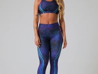 Legging Fitness Feminina New Printed Estampada Logomania Multicolorido Dlk