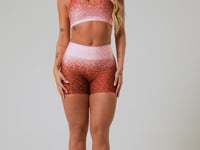 Short Fitness Feminino New Printed Estampado Onça Marrom Dlk