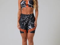 Bermuda Fitness Feminina New Printed Estampada Brush Dlk