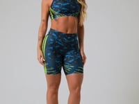 Bermuda Fitness Feminina New Printed Estampada Abstrato Dlk