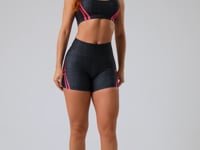 Short Fitness Feminino New Printed Estampado Mix Geo Pink Dlk
