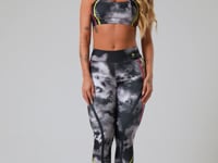 Legging Fitness Feminina New Printed Estampada Fire Black Dlk