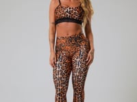 Calça Legging Printed Estampada Onça Localizada Dlk