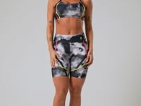 Top Fitness Feminino Com Bojo New Printed Estampado Fire Black Dlk
