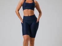 Top De Treino Feminino Modelo Nadador Básico Dlk Azul Marinho