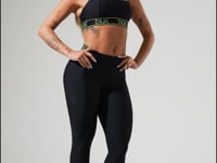 Legging Fitness Feminina Com Bolsos E Elástico No Cós Activity Dlk Preto