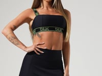 Short Saia Fitness Feminino Com Elástico No Cós Activity Dlk Preto