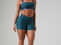 Short Fitness Feminino Com Bolsos E Elástico No Cós Activity Dlk Verde