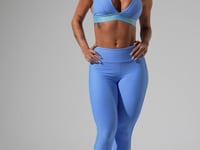 Top Fitness Feminino Com Bojo E Alças Cruzadas De Elástico Activity Dlk Azul