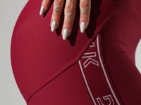 Legging Fitness Feminina Com Elástico Lateral Activity Dlk Vermelho Cereja