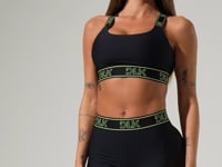 Short Fitness Feminino Com Elástico No Cós E Tule Lateral Activity Dlk Preto