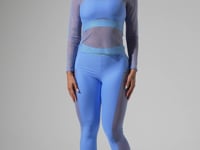 Blusa Feminina De Tule Com Manga Longa Activity Dlk Azul