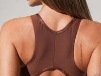 Macaquinho Feminino Fitness Com Elásticos E Costas Vazadas Activity Dlk Marrom