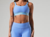 Top Fitness Feminino Com Bojo E Alças Duplas De Elástico Activity Dlk Azul