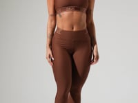 Legging Fitness Feminina Com Elásticos No Cós E Na Lateral Activity Dlk Marrom