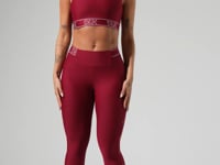 Legging Fitness Feminina Com Elásticos No Cós E Na Lateral Activity Dlk Vermelho Cereja
