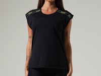 Blusa Feminina Com Elástico Nos Ombros Activity Dlk Preto