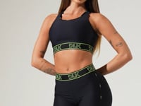 Short Fitness Feminino Com Elásticos No Cós E Na Lateral Activity Dlk Preto
