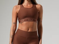 Bermuda Fitness Feminina Com Elástico Estreito Lateral Activity Dlk Marrom