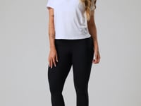 Blusa Baby Look Feminina Com Manga Curta Branco Oasis Dlk