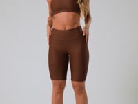Top De Treino Feminino Modelo Nadador Básico Dlk Marrom