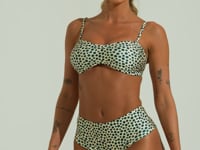 Top Biquíni Faixa Solaris Dlk Estampado Poá