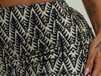 Saia Franzida Solaris Dlk Estampada Boho Chevron Preto