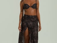 Saia Pareô Longa Solaris Dlk Estampada Animal Print